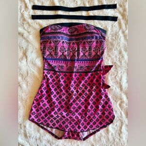Maxine of Hollywood Swimsuit Bathing suit Size 6 1 Pc. Bright Pink Flattering